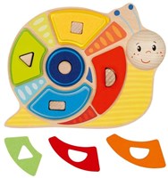 Goki sorting game - colors and shapes snail educational toy