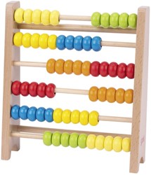 Goki counting frame wooden toy colorful learn to count