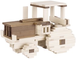 Goki wooden building blocks set nature 100 pieces for kids