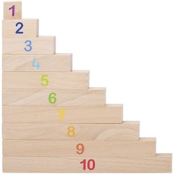 Goki calculating rulers wooden educational toy 36-piece set
