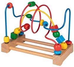 Goki bead maze wooden educational toy colorful for toddlers