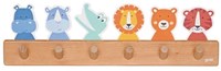 Goki coat rack animal friends - colorful kids room wall hook