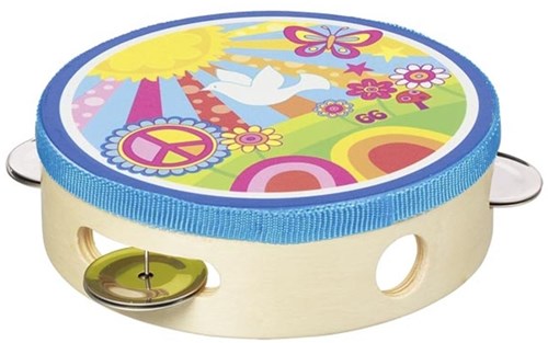 Goki tambourine musical instrument for kids - play fun