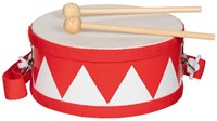 Goki drum red - musical toy instrument for children
