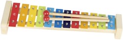 Goki wooden xylophone toy with songbook - educational musical instrument