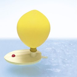 Goki wooden balloon boat toy - colorful water fun for kids