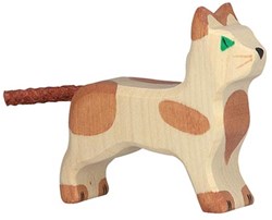 Holztiger wooden cat play figure small - sustainable toy