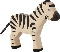 Holztiger wooden zebra play figure - handmade and safe toy
