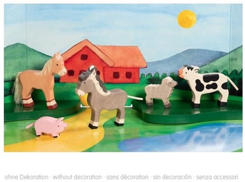 Holztiger farm animals wooden toy handcrafted set