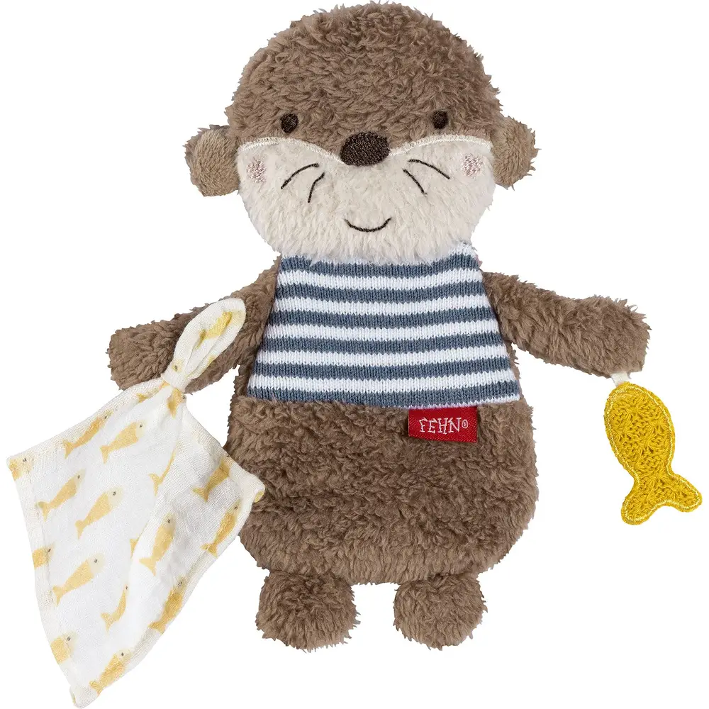 Fehn plush otter baby toy - sensory crinkle otter for babies