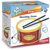 Bontempi toy drum red with shoulder strap and drumsticks - musical instrument for kids-3
