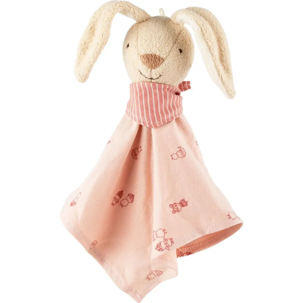 sigikid comforter bunny baby pink multicolor plush 24 cm