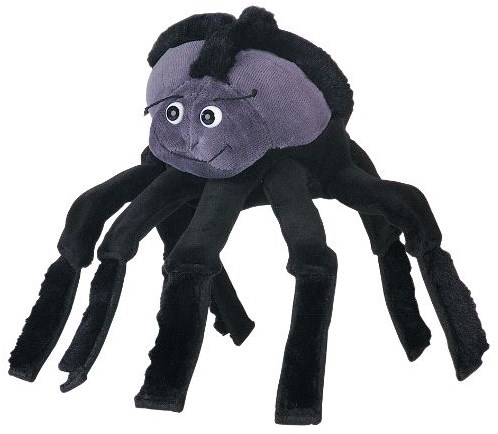 Beleduc hand puppet spider - puppet show toy for kids - grey