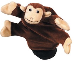Beleduc monkey hand puppet - soft play glove for kids