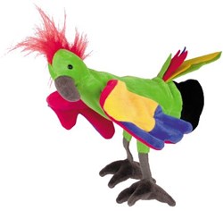 Beleduc hand puppet parrot - puppet theatre toy for children