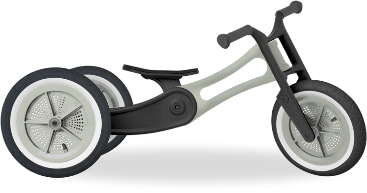 Wishbonebike loopfiets 3 in 1 bike Recycled RAW Planet Happy ENG