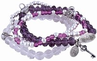 Moses bracelet toy Fairytale Forest purple set of 3 pieces
