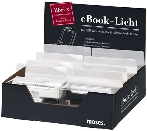 Moses reading lamp Display eBook reading light for kids and adults