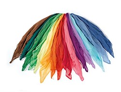 Ostheimer decoration scarves cotton colorful toy assortment 15 pieces