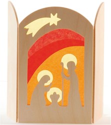 Ostheimer wooden nativity set Christ birth - handmade toy