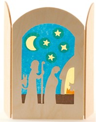 Ostheimer wooden nativity playset arrival at the stable