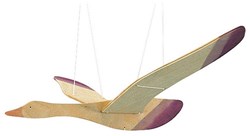 Ostheimer wooden mobile bird colourful nursery decoration