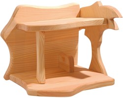 Ostheimer wooden barn small nativity toy sustainable FSC