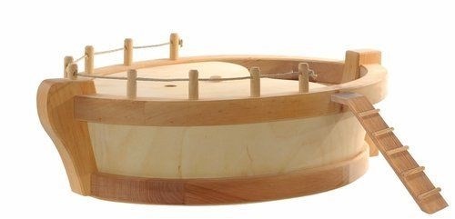 Ostheimer wooden Ark ship with ladder - sustainable toy boat