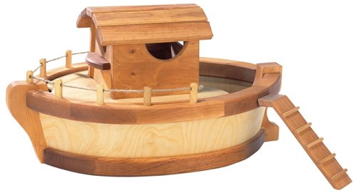 Ostheimer wooden Ark ship with ladder - sustainable toy boat-3