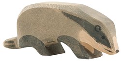Ostheimer badger play figure badger head down wooden toy