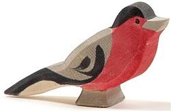 Ostheimer wooden play figure Bullfinch - handmade toy