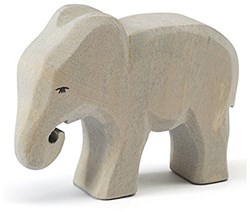 Ostheimer wooden elephant calf play figure eating FSC certified