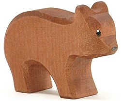 Ostheimer wooden bear small walking toy figure brown