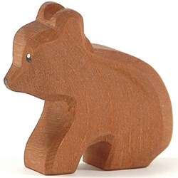 Ostheimer wooden bear small sitting play figure brown