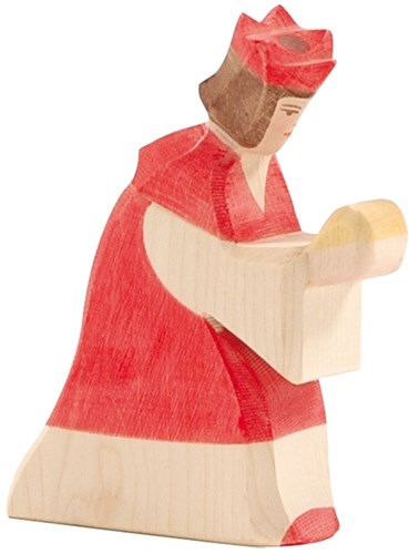 Ostheimer wooden toy king red - wooden figure for children