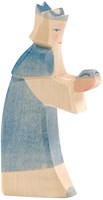 Ostheimer wooden play figure king blue handmade toy