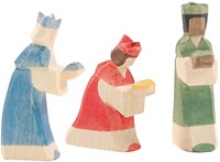 Ostheimer wooden kings group mini 3-piece handmade toy set