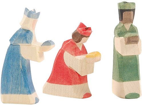 Ostheimer wooden kings group mini 3-piece handmade toy set