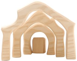 Ostheimer nativity wooden toy mini 4-piece set