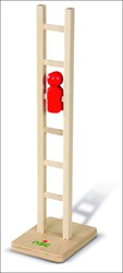 nic wooden toy tumbling ladder - educational climbing toy for children