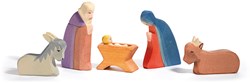 Ostheimer wooden play figures Holy Family 5-piece Christmas set