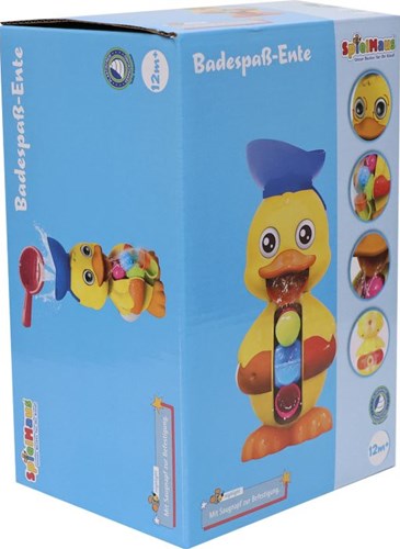 Vedes bath toy duck with water wheels and moving eyes