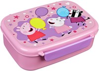 Peppa Pig lunchbox with snack container - colorful kids lunch box
