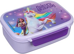 Unicorn Academy lunchbox with container - colourful kids lunch box