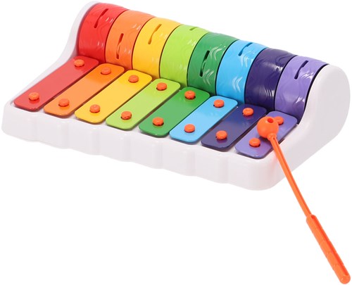 KiddyGo xylophone toy colored with rollers - musical fun for kids-2