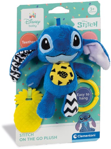 Clementoni Stitch baby plush - sensory toy blue-2