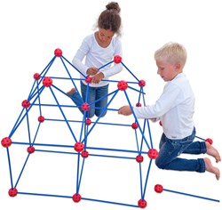 Betzold XXL building set geometric toy - 49 sticks 28 balls STEM