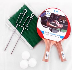 HOT Sports + Toys table tennis set 2 star with net and balls - blue