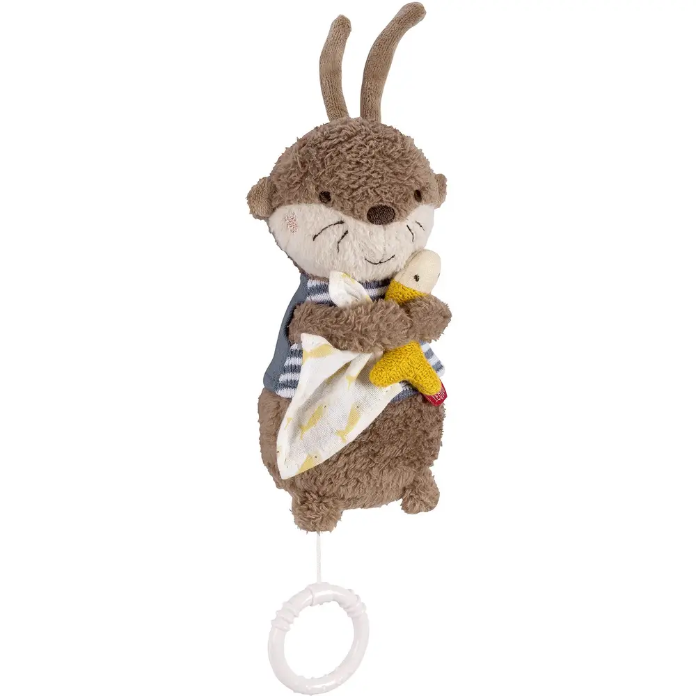 Fehn musical plush otter for babies and toddlers lullaby toy