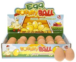 Duckiez bouncing egg toy - 24 pieces in display, surprise egg